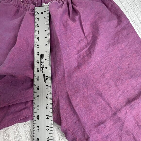 Nino Wong Womens Tank Top & Pants Outfit Set Purple Lagenlook Canvas Lightweight - Picture 8 of 15